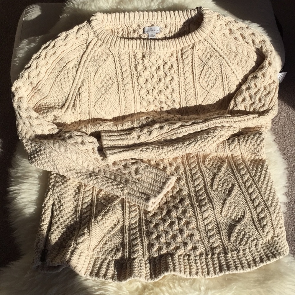 LL Bean Tunic Fisherman’s sweater